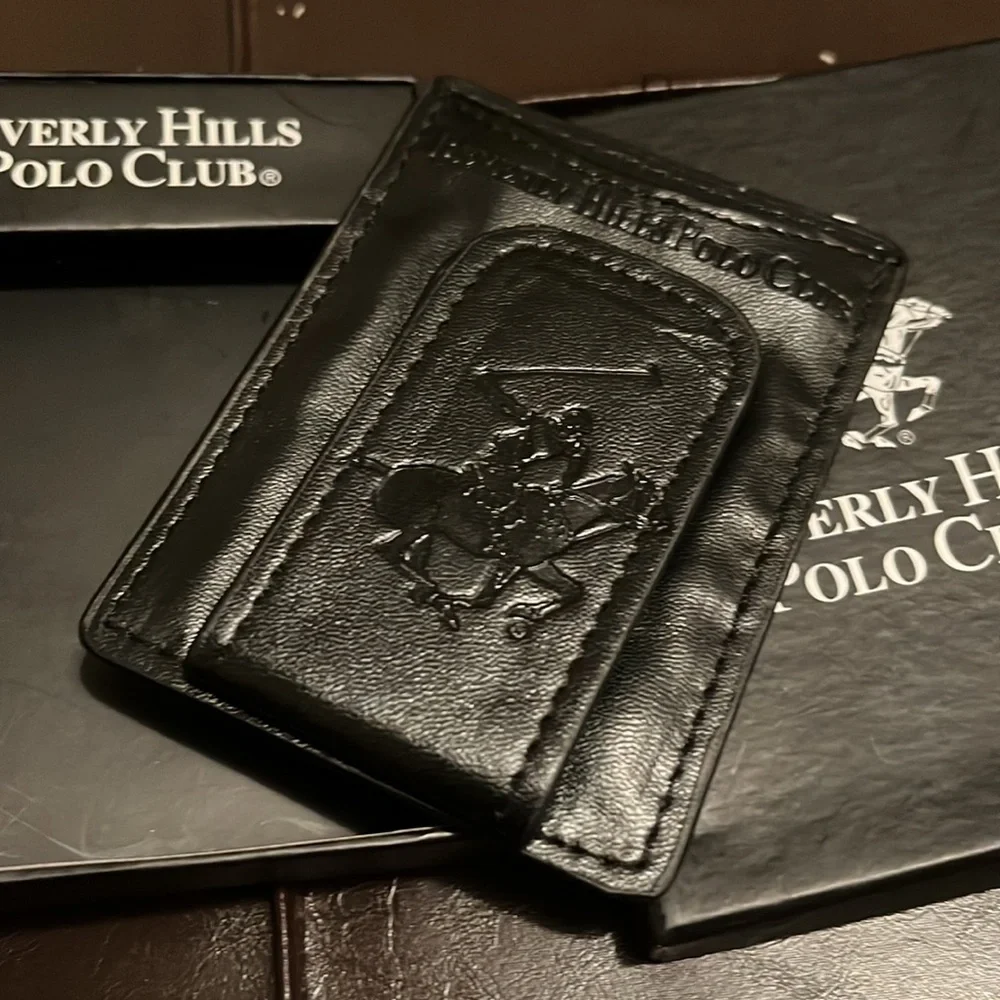NEW! BH Polo Club Black ID/Money Clip